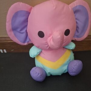 Squishmallow Pink & Purple Elephant Soft Toy for Baby Or Toddler